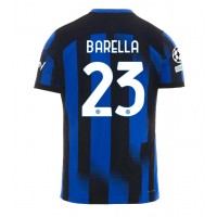 Fotbalové Dres Inter Milan Nicolo Barella #23 Domácí 2023-24 Krátký Rukáv